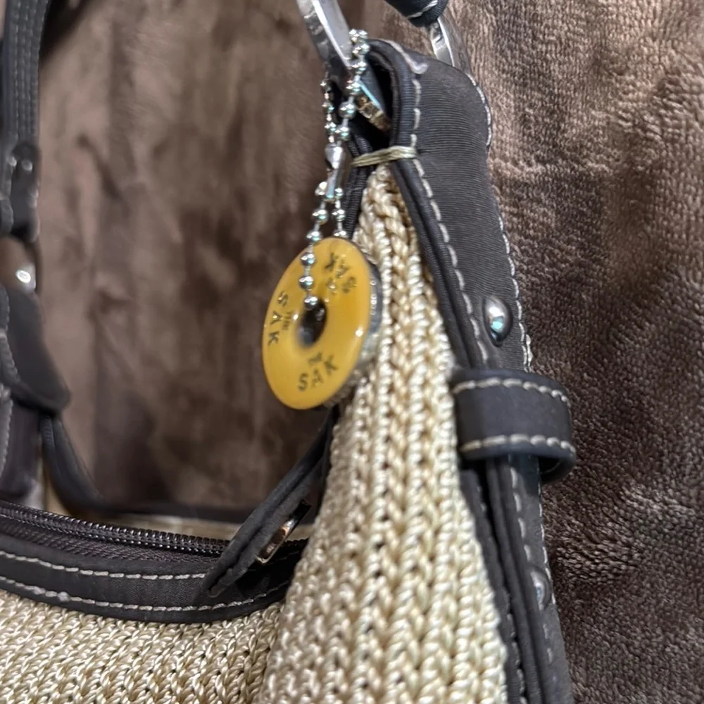 The Sak Elegant Cream and Brown Women's Bag